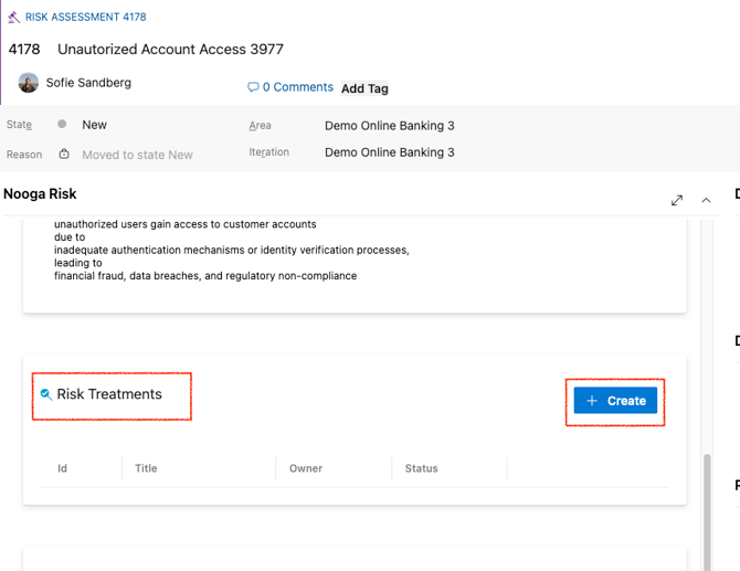 Create Risk Treatment - image