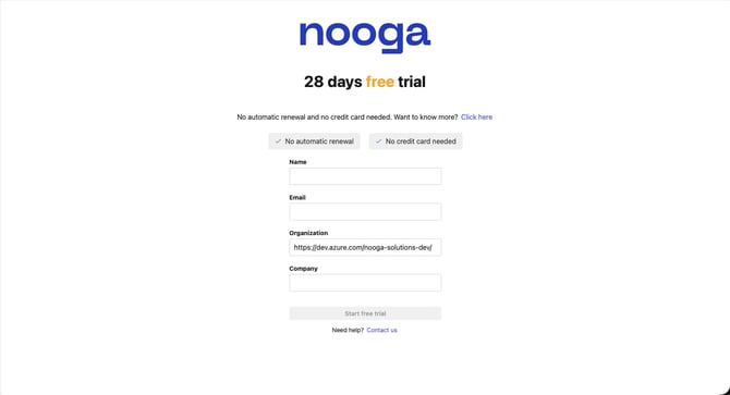Image - Nooga Risk 28 days free trial start